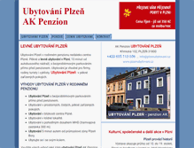 Tablet Screenshot of plzenubytovani.cz
